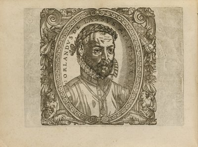 作曲家Roland de Lassus的肖像1532-1594，1560年 作者 不明