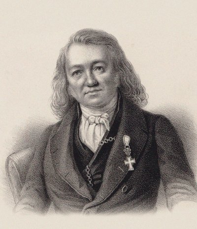 风琴家和作曲家弗里德里希-施奈德1786-1853的肖像，约1840年。 作者 不明
