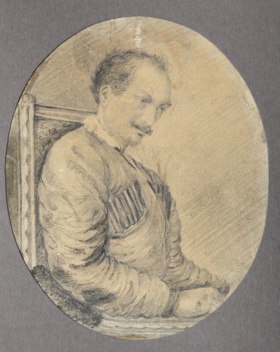 诗人肖像，十进制主义者伯爵亚历山大·奥多耶夫斯基1802-1839年，1837-1839年 作者 不明