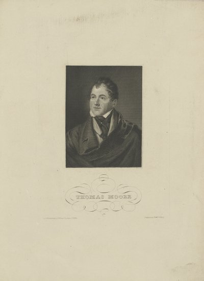 诗人托马斯·摩尔（Thomas Moore）的画像，1779-1852年，1830年代。 作者 不明