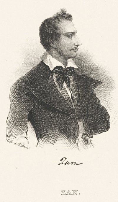 诗人托马斯·赞（Tomasz Zan）肖像（1796-1855），1824年后。 作者 不明