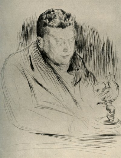 雕塑家阿尔弗雷德·吉尔伯特（Alfred Gilbert）的肖像，1908年。 作者 不明