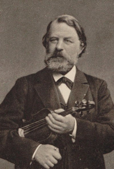小提琴家和作曲家约瑟夫·约阿希姆（Joseph Joachim 1831-1907）的肖像。 作者 不明