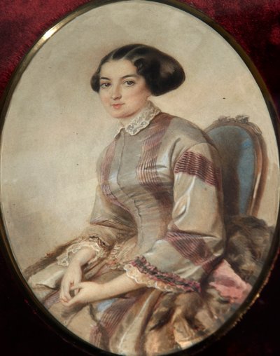 作家Avdotya Panayeva的肖像，1819-1893。   作者 不明