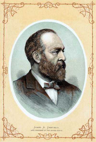 詹姆斯·艾布拉姆·加菲尔德（James Abram Garfield）的后肖像，c1885年 作者 不明