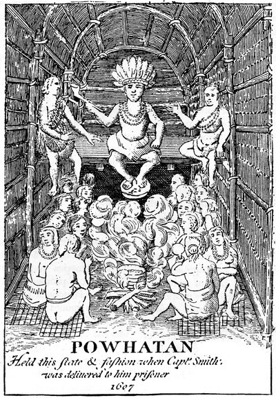 伯哈坦（Powhatan），1607年-1880年 作者 不明