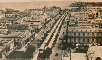 古巴哈瓦那普拉多和莫罗城堡，摄于1900年 作者 不明