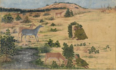 狩猎的准备工作，约1680年。 作者 不明