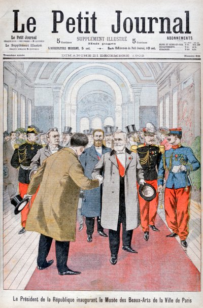 共和国总统于1902年在巴黎维尔艺术博物馆开幕 作者 不明
