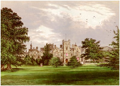 肯特郡普雷斯顿大厅（Preston Hall），肯特（Brasssey family）的住所，c1880 作者 不明