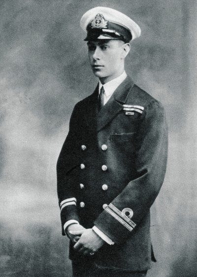 1918年，阿尔伯特亲王身着皇家海军中尉的制服 作者 不明