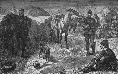 路易斯·路易·拿破仑亲王和祖鲁人惊喜聚会，c1880 作者 不明