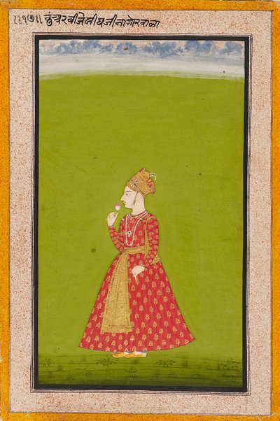 Nagaur的Vijai Singh王子，Bakhat Singh的儿子，1745年 作者 不明