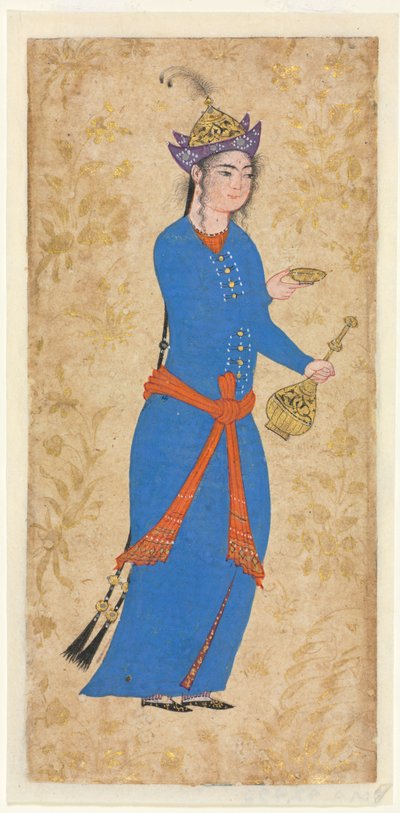 公主与葡萄酒瓶和杯子直肠，c。 1550-1600。 作者 不明