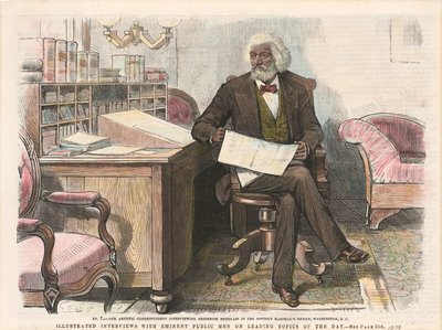 弗雷德里克-道格拉斯的印刷品，约1879年。 作者 不明