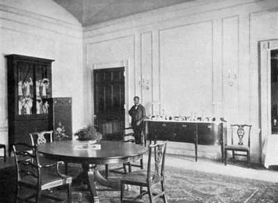 1908年，美国华盛顿特区，白宫的私人餐厅 作者 不明