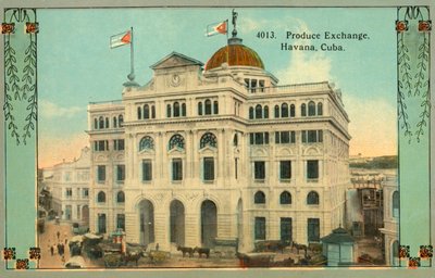 农产品交易所，古巴哈瓦那，c1910年代。 作者 不明