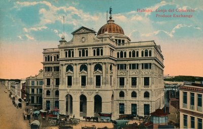 农产品交易所，古巴哈瓦那，约1916年 作者 不明