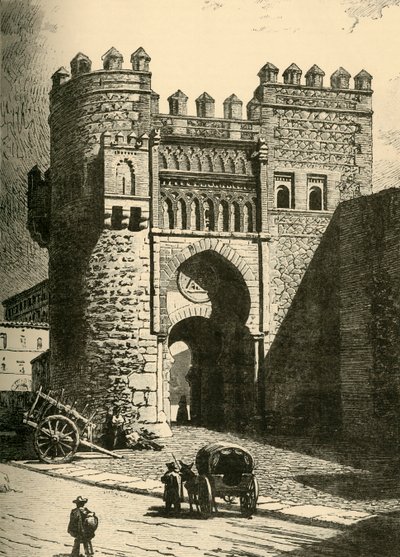 太阳门广场（Puerta Del Sol），托莱多，1890年。 作者 不明