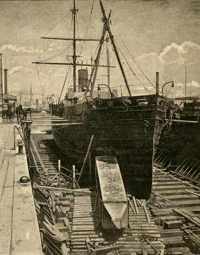 将方尖碑放进蒸笼中，1881年。 作者 不明