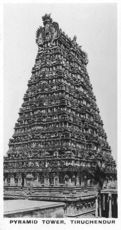 金字塔塔，Tiruchendur，泰米尔纳德邦，印度，c1925 作者 不明