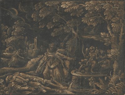 Pyramus and Thisbe, 约1580年。 作者 不明
