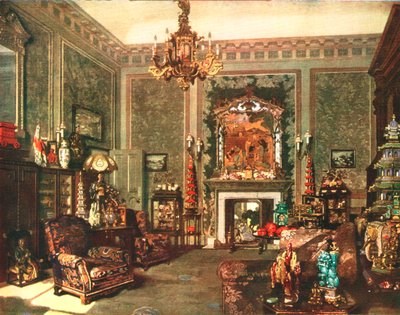 白金汉宫的玛丽皇后区中国奇彭代尔屋，c1935年 作者 不明