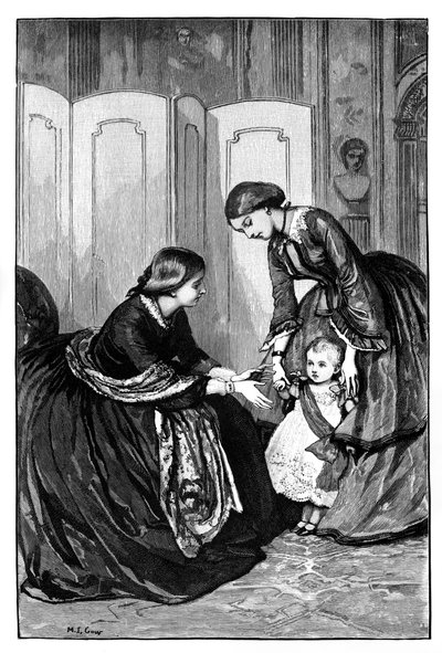 维多利亚女王和她的小孙子普鲁士亲王威廉，c1883 作者 不明