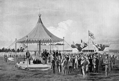 维多利亚女王（Victoria Queen）在温布尔登开枪，1860年7月，摄于1920年 作者 不明