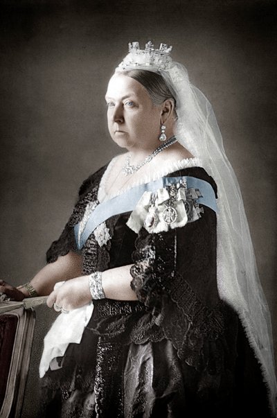 英国维多利亚女王，1890年 作者 不明