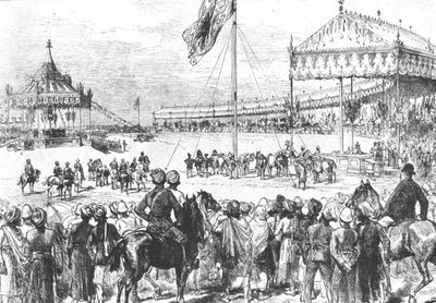 维多利亚女王于1877年宣布印度皇后：1901年在德里的帝国杜巴... 作者 不明