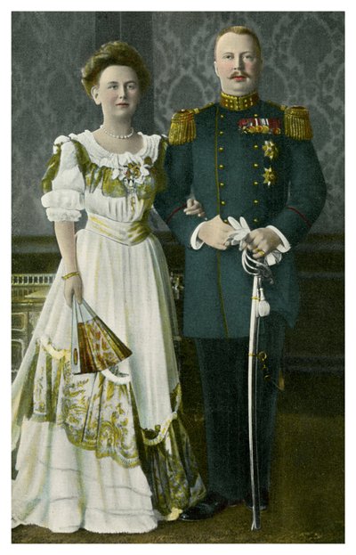 荷兰威廉女王（Wilhelmina）和亨利王子（Henry Prince），c1900s-c1910s 作者 不明