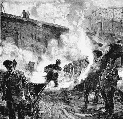 南方焦油公司的熄焦焦油，伦敦东部格林威治，1891年 作者 不明