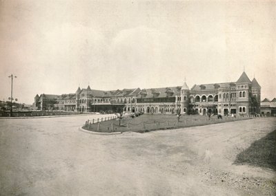 仰光火车站，1900年。 作者 不明