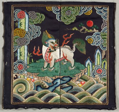 等级徽章buzi，1736-95年。 作者 不明