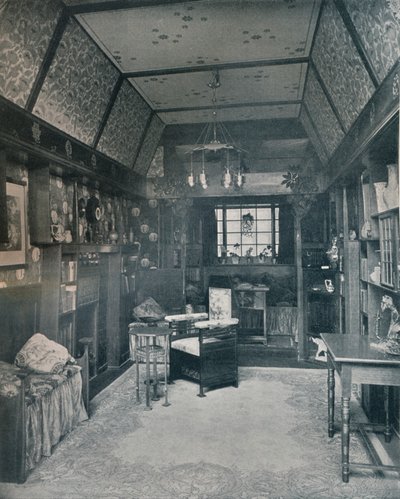 由H Novack设计并由JW Muller执行的阅览室，c1899 作者 不明
