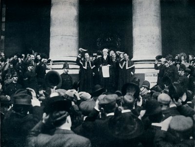 在1914年的伦敦皇家交流会上阅读对土耳其战争的宣告 作者 不明