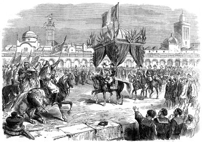 1865年，法国皇帝在阿尔及尔码头上的招待会 作者 不明