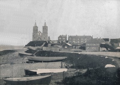 Reculver-村庄和Reculver塔楼，1895年 作者 不明