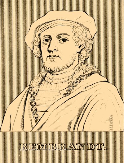 伦勃朗（Rembrandt），1606-1669，1830年。 作者 不明