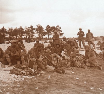 休息站，法国北部香槟，c1914-c1918 作者 不明