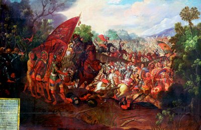 赫尔南多-科尔特斯的撤退，形成墨西哥特诺奇蒂特兰，1520年 作者 不明