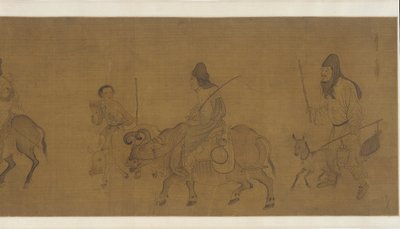 收获后回家，可能是明朝的，17世纪。 作者 不明