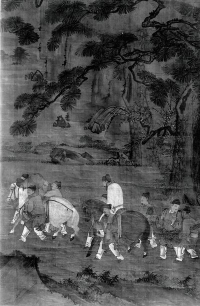 从宴会上回来。 作者 不明