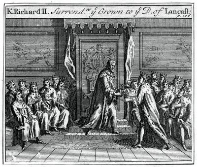 英格兰的理查二世（Richard II）放弃王位，1399 作者 不明