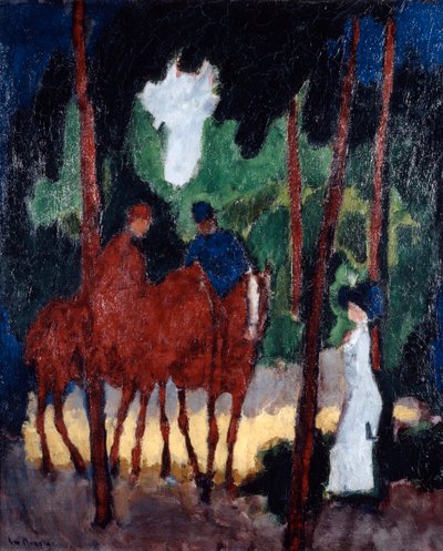 布洛涅森林的骑手，大约1904年 作者 不明