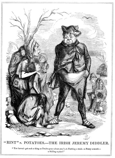 Rint v Potatoes-爱尔兰人Jeremy Diddler，1845年 作者 不明