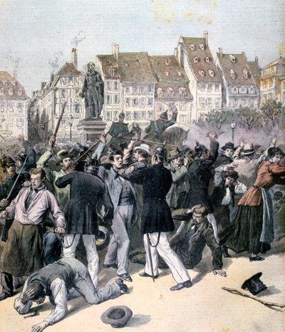 1893年，斯特拉斯堡克雷伯广场暴动 作者 不明