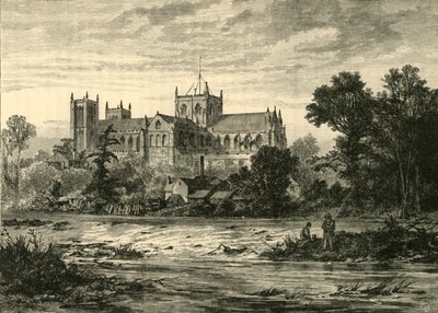 1898年东南方的里彭大教堂（Ripon Minster）。 作者 不明