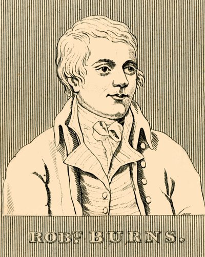 罗伯特·伯恩斯（Robert Burns），1759-1796年，1830年。 作者 不明